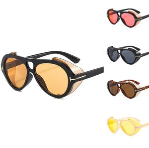 Trendig gul pilot solglasögon designer överdimensionerade nyanser 90 -talets vintage sommarstil solglasögon för kvinnor män
