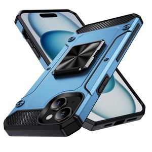Nyaste kickstand -telefonfodral för iPhone 15 Pro Max 14 Plus 13 Samsung A05 A15 A35 A55 5G Magnetic Car Holder Ring Cover