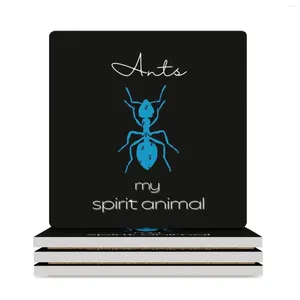 Table Mats Ants My Spirit Animal Sticker Ceramic Coasters (Square) Mat For Dishes Cute Cup Tea Cups Ceramics