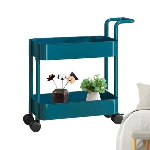 Regale, Küchen-Aufbewahrungswagen, rollend, geräumige Aufbewahrungswagen für Küchen, Toiletten, praktischer Organizer-Wagen für Küchenutensilien, Snacks, Bücher