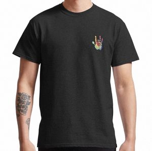 Tie Dye Jerry Hand T-Shirt Plus Size Tops Mens Camisetas Simples M2l0 #