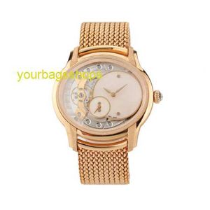 Diamond AP Wristwatch 77244OR.GG.1272OR.01 Millennium Series 18K Rose Gold Frost Gold Opal Stone Manual Mechanical Women Watch