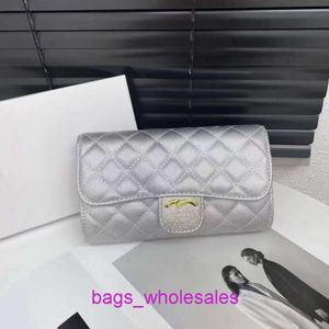 Store Shoulder Bag Online Exit 2024 New Caviar Chain Womens Purse Rhombic Lattice bestickter Thread Hand Change One Msenger