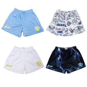 Inaka Power Gym Shorts Mężczyźni Kobiety Wysokiej jakości druk letnia odzież Fitness Running Double Mesh IP Sports 240315