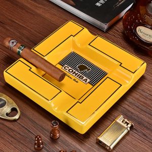 Brushes Cohiba Ceramic Cigar Ashtray Light Bar Office Ashtray Cigar Ash Tray Accessories