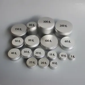 収納ボトル100 PCS 5Gアルミニウム化粧品缶コンテナ丸い化粧包装蓋付きパッケージ
