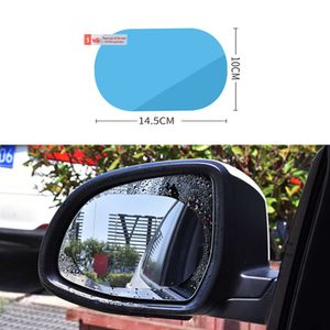 Atualizar ambientador de carro 2 peças de filme transparente à prova de chuva para carro espelho retrovisor protetor anti nevoeiro filme à prova d'água acessórios adesivos automotivos 100X145mm 100X100mm