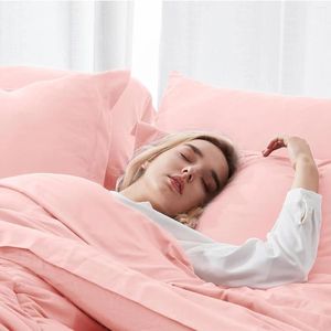 寝具セットはバッグに満ちたベッド8ピースの掛け布団セットピンクを通して季節