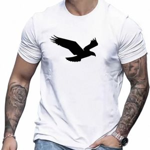 2024 Casual Men's T-Shirt Eagle Graphic Clothing Spring Summer Short Sleeve Tops Extra Large Size Boys Tees 5XL For Mens Shirt 90I1#