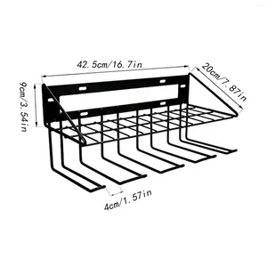 Hooks Electric Drill Storage Rack Wall Mounted Hanging Hammers Screwdriver Shed Holder Garage Tool Organizer For Workshop