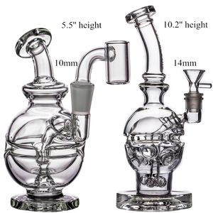 Fab Egg Wasserpfeifen Glas Wasserpfeife Bong Incycler Duschkopf Perc Dab Rigs Dickes, berauschendes Raucherzubehör Bongs Bubbler Bohrinsel