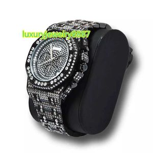 Hip Hop Iced Out Watch Moissanite Diamond Wholesale Luxury Watch smycken Män Kvinnor handledskvartsklockor