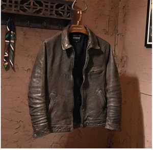 Herren Leder Kunstleder YR!Kostenloser Versand.Luxus Herren Biker gegerbte Schaffelljacke.Qualität schlanker Vintage Echtledermantel.Mode Lederkleidung.240330