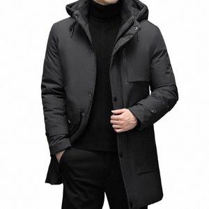 2023 Zima nowa męska płaszcz z płaszczem wiatrówki w dół kurtka gruba płaszcz termiczny mężczyźni z kapturem LG Parka Windbreaker Y2nd#