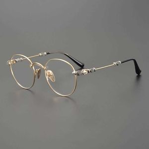 Fashion Ch Cross Sunglass Fram Digner Heart Men Eyeglass Pure Titanium Gold Glass Plate Myopia Women Brand Chrom Sunglass of Womensp3e