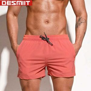 Męskie szorty elastyczne DEMIIT SWOJE SWOJE SWOTTY MĘŻCZYZNE SWOMY 2024 Bermuda Beach Shorts Szybkie sukienka Zwembroek J240328