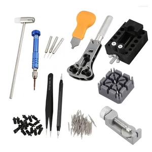 Titta på reparationssatser Tool Kit Professional Spring Bar Set Band Link Pin Replacement med bärväska