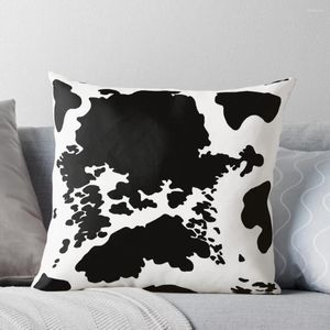 Подушка черно-белая воловья кожа с принтом, чехлы для диванов, наволочка, декоративный декор