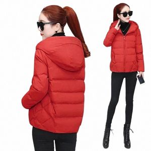 2023 Neue Herbst- und Winterjacke Parka Damenkleidung Große Größe Lose Wilde Kapuze Damen Cott Jacke Kurzer weiblicher Mantel 5XL U7Qe #