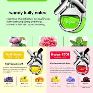 Upgrade Car Air Freshener Car Air Freshener Auto Parts Interior Perfume Diffuser Alloy Propeller Rotating Air Outlet Aromatherapy Clip Lasting Fragrance