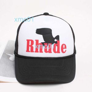 Rhude Fashion Baseball Hat Coll Block Mesh Summer Duck Longues عرضية متعددة الاستخدامات للجنسين