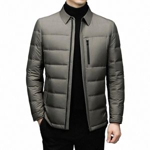 2022 outono inverno para baixo jaqueta masculina pato cinza para baixo casaco fi busin casual jaqueta quente turn down collar outerwear masculino 70fF #