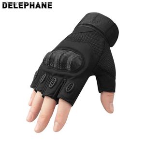 Tactical Gloves Summer Black Hard Knuckles for Fight Fabric Fingerless CS Go Tactico Shooting Combat YQ240328