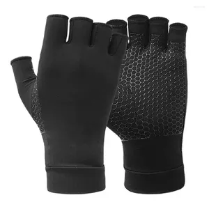 Cycling Gloves 1 Pair Half-Finger Non-Slip High Elastic Men Women Fitness Motorcycle For Climbing Hiking Outdoor Sports
