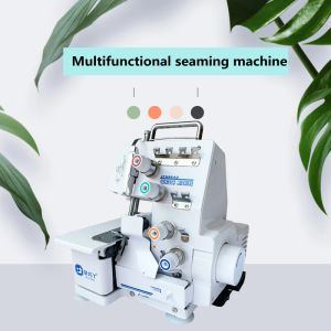 Tools Household industrial Overlock Sewing Machine Four Thread Sew With Pedal and lamp edging and coding LED