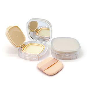 15G Portable Powder Box Tom Loose Powder Container With Sieve Mirror Loose Jar Makeup Container Tom Air Cushion Puff