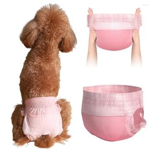 Dog Apparel 10Pcs Diapers With Tail Hole Super Absorbent Leak-proof Female Puppy Underwear Physiological Breathable Pants