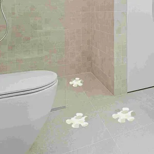 Badmattor 1 Set Flower Shape Badrum Klistermärken Badkar Limma Non Slip Shower -dekaler med verktyg