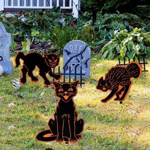 Dekoracja imprezy 3PCS Ground Plug Outdoor Decor Halloween Dekoracje ozdoby choinki Festiwal Festiwal Stakie kominowe