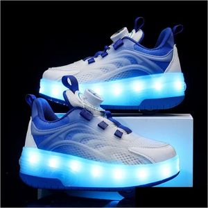 Inline-Rollschuhe Outdoor Uni Deform S Skating 2024 Neue Deformation Parkour Doppelreihige Herren Casual Sneakers Drop Delivery Sports Dh9So