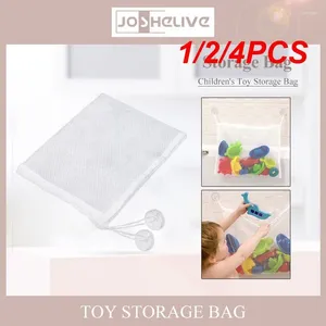 Storage Bags 1/2/4PCS Eco-Friendly Baby Bath Bathtub Toy Mesh Bag Suction Cup Kinds Shower Organizer