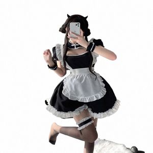 NOWOŚĆ ŚWIĄTEK Seksowna czarna pokojówka Dr Carnival Party Cosplay Costplay Kobieta maskarada impreza Japońska Kawaii Pink Lolita mundurem H4YP#