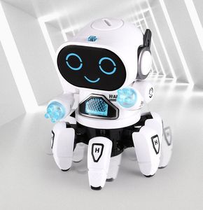 Weihnachten Tanz Sechs Geburtstag Musik Roboter Klaue Kind 2-1 Haustiere Bunte LED Lichter Spielzeug Octopus Walk Flexibel Universal Kinder Elektrische Vari Fsue