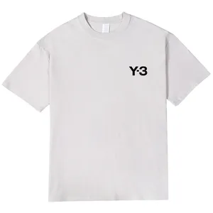 Designer homens t camisa mulheres tshirt y3 verão rua abstrato juventude impresso algodão manga curta em torno do pescoço solto t-shirt