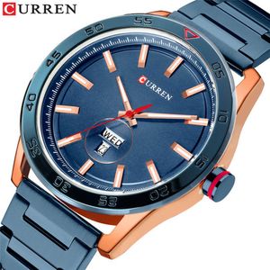 Curren Karien 8331 Waterproof Quartz Thin Steel Band Men's Business Watch