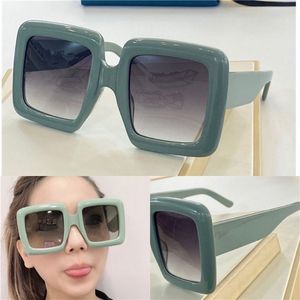 Luksusowe- designerskie okulary przeciwsłoneczne 0783S Big Square Plance Frame okulary Summer Wild Style Vivid Mint Green Color Frame Uv400 Protec2208