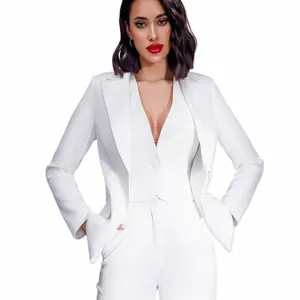 office Suit for Women Winter Suits for Women 2023 Slim and Elegant Women's 3-piece Suit Winter Clothes Woman Pants Set Woman v295#