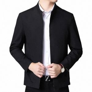 spring Men's Busin Causal Jackets Male Lightweight Outwear Slim Fit Solid Color Coats Man Streetwear Baseball Jackets Autumn n0y3#