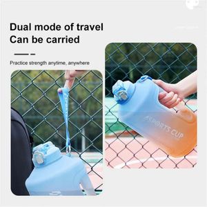 Water Bottles Sport Bottle Portable Safe 3800ml 1500ml Outdoor Accessory Plastic Kettle Silicone Seal Leak-proof Durable