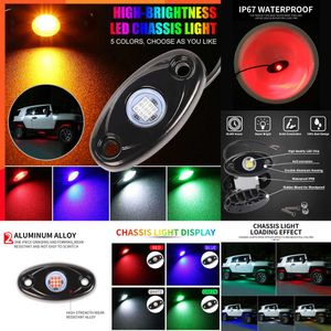 Aggiorna la nuova lampada da atmosfera ambientale decorativa per auto a LED impermeabile da 2 pezzi per auto, luci di incandescenza professionali per camion fuoristrada