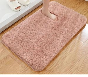 Bath Mats T2029zxw Bathroom Mat Absorbent Shower Pad Non-Slip Thick Bedroom Floor Rug Soft Fluffy Living Room Plush Carpet Decor