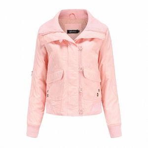 new women's short cott clothes women's winter m jacket women's high neck rib cott clothes s09g#