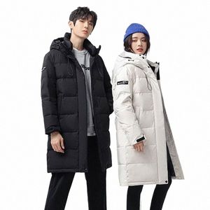 fi Couples Lg Down Jacket Winter Men and Women Thick Warm Windbreaker Coat Solid Color 90% White Duck Down Puffer Jackets s6vw#
