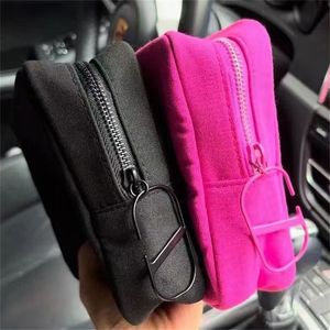 Make Up Bag Designer Travel Cosmetic Purse Women Fashion V Wash Pouch Hot Pink Black Makeup Bags Luxury Toiletry Storage Purses