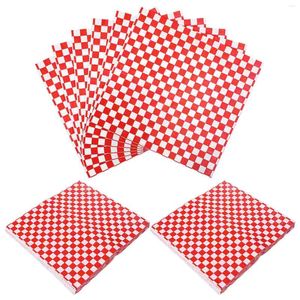 Baking Tools 300 Pcs Burger Pad Red Wrapping Paper Home Useful Safe Food Chicken Wings Creative Grease-proof Crafted