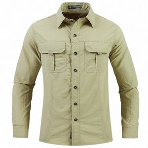 Camisas militares táticas de primavera, homens, leves, secagem rápida, trabalho, manga lg, combate, exército, pesca, tops, camisas r2LL #